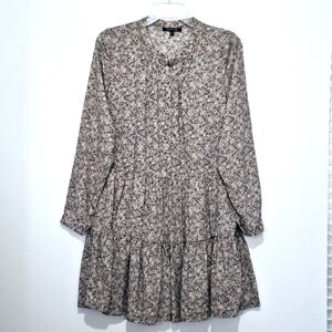 💟🤍Plastic Island Dress Floral Long Sleeve *SMALL